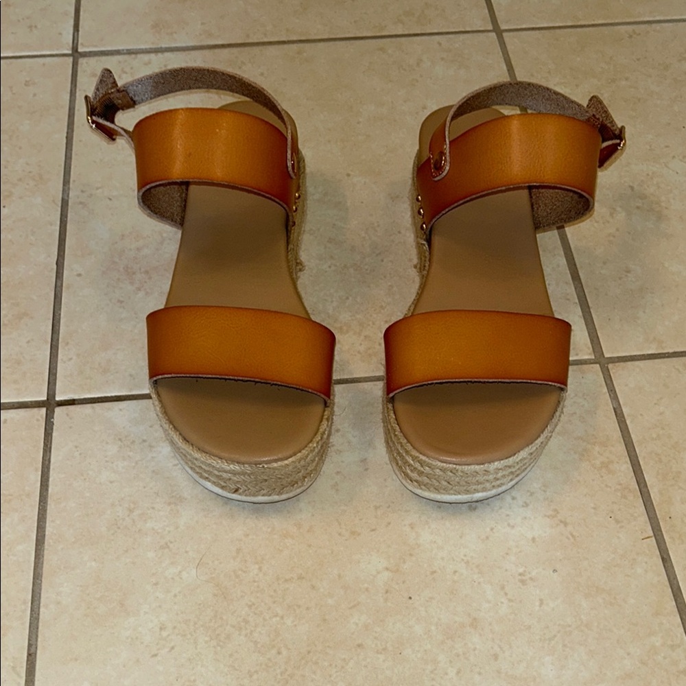 Xappeal Brown Espadrille Platform Shoes
